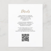 Budget Agate Marmer Zwart Goud QR Code Trouw (Achterkant)