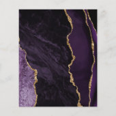 Budget Agate Paars Goud Schrift Bewaar de Datum (Achterkant)