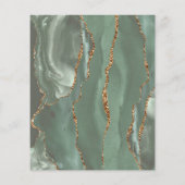 Budget Agate Sage Green Gold Wedding (Achterkant)