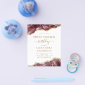 Budget Agate Sweet 16  Bourgondie Goud Flyer (Enkel)