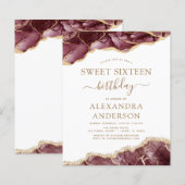 Budget Agate Sweet 16 Burgundy Gold (Voorkant / Achterkant)