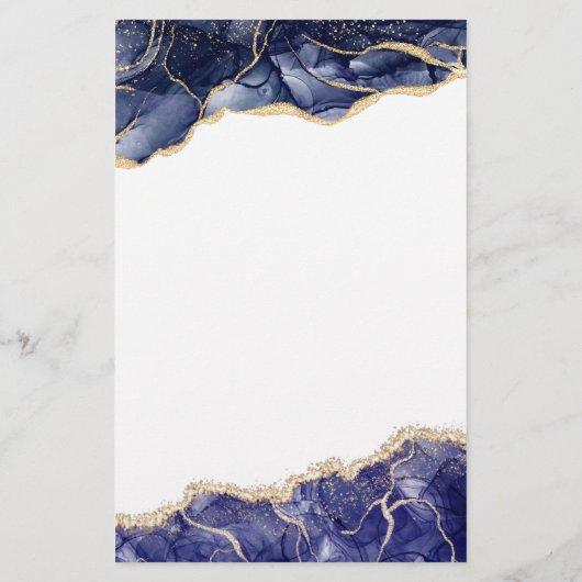 Budget Agate Sweet 16 Navy Blue Gold (Achterkant)