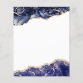 Budget Agate Sweet 16 Navy Blue Gold Flyer (Achterkant)