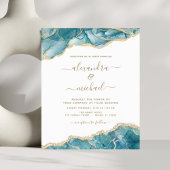 Budget Agate Turquoise Blauwgroen Gold Wedding