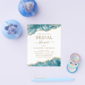 Budget Agate Turquoise Vrijgezellenfeest Blauwgroe Flyer (Enkel)