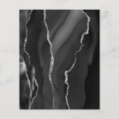 Budget Agate Zwart Zilver Script Bewaar de Datum (Achterkant)