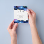 BUDGET AGE Paars Gold Glitter SAVE DATA Flyer (Hand)