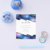 BUDGET AGE Paars Gold Glitter SAVE DATA Flyer (Enkel)