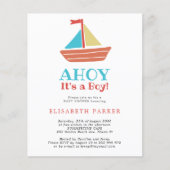 Budget Ahoy is een baby shower-uitnodiging (Voorkant)