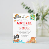 Budget Ahoy Matey Treasure Hunt Pirate Verjaardag (Staand voorkant)