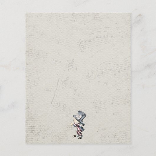 Budget Alice in Wonderland sparen de Datum (Achterkant)