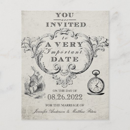 Budget  Alice in Wonderland Wedding (Voorkant)