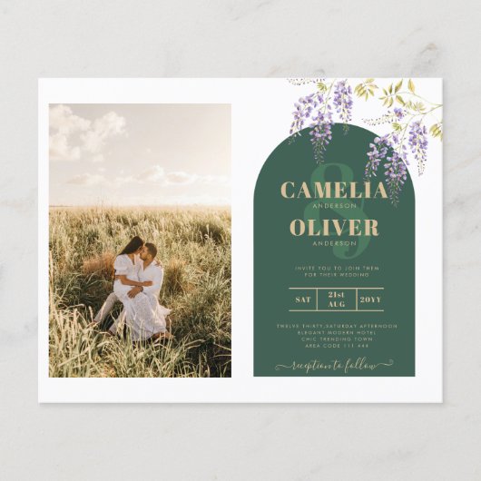 Budget All-in1 FOTO Huwelijk Wisteria QR Code UITN (Voorkant)