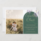 Budget All-in1 FOTO Huwelijk Wisteria QR Code UITN Kaart (Voorkant)