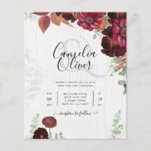 BUDGET All-in1 Landelijke Herfst Rode wijn Huwelij