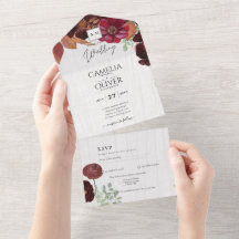 BUDGET All-in1 Rustieke Herfst Rode wijn Huwelijk