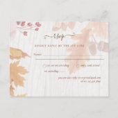 BUDGET All-in-1 Fall leves Terracotta Wedding Briefkaart (Voorkant)
