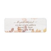 BUDGET All-in-1 Fall leves Terracotta Wedding Etiket (Voorkant)