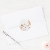 BUDGET All-in-1 Fall leves Terracotta Wedding Ronde Sticker (Envelop)