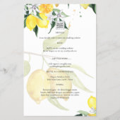 BUDGET All-in-1 FOTO OVERLAY Citroenen Bruiloft QR Flyer (Achterkant)