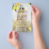 BUDGET All-in-1 FOTO OVERLAY Citroenen Bruiloft QR Flyer (Hand)