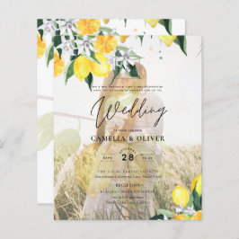 BUDGET All-in-1 FOTO OVERLAY Lemons Wedding QR
