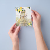 BUDGET All-in-1 FOTO OVERLAY Lemons Wedding QR Flyer (Hand)