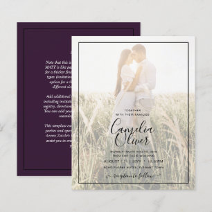 BUDGET All-in-1 FOTO OVERLAY Plum Paars Wedding