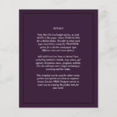 BUDGET All-in-1 FOTO OVERLAY Plum Paars Wedding (Achterkant)