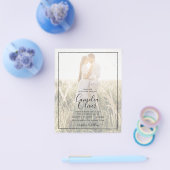 BUDGET All-in-1 FOTO OVERLAY Plum Paars Wedding Flyer (Enkel)