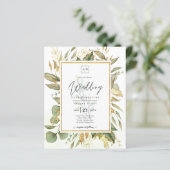 BUDGET All-in-1 Greenery Gold Leaves Wedding (Staand voorkant)