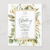 BUDGET All-in-1 Greenery Gold Leaves Wedding (Voorkant)