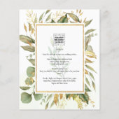 BUDGET All-in-1 Greenery Gold Leaves Wedding (Achterkant)