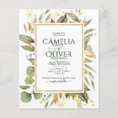 BUDGET All-in-1 Greenery Gold Leaves Wedding (Voorkant)
