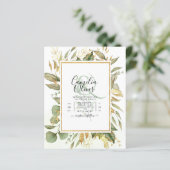 BUDGET All-in-1 Greenery Gold Leaves Wedding (Staand voorkant)