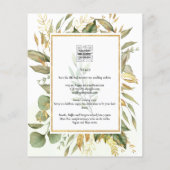 BUDGET All-in-1 Greenery Gold Leaves Wedding (Achterkant)