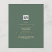 BUDGET All-in-1 Groen Gouden Krans QR Code Trouwen (Achterkant)