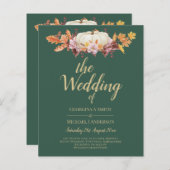 BUDGET All-in-1 Herfst Pompoen Groen Goud Bruiloft (Voorkant / Achterkant)