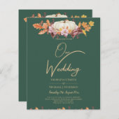 BUDGET All-in-1 Herfst Pompoen Groen Goud Bruiloft (Voorkant / Achterkant)