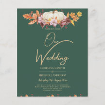 BUDGET All-in-1 Herfst Pompoen Groen Goud Bruiloft