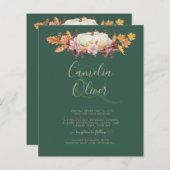 BUDGET All-in-1 Herfst Pompoen Groen Goud Bruiloft (Voorkant / Achterkant)