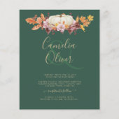 BUDGET All-in-1 Herfst Pompoen Groen Goud Bruiloft (Voorkant)