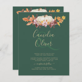 BUDGET All-in-1 Herfst Pompoen Groen Goud Bruiloft