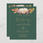BUDGET All-in-1 Herfst Pumpkin Green Gold Wedding (Voorkant / Achterkant)