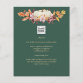 BUDGET All-in-1 Herfst Pumpkin Green Gold Wedding (Achterkant)