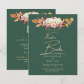 BUDGET All-in-1 Herfst Pumpkin Green Gold Wedding (Voorkant / Achterkant)