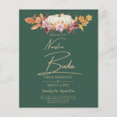 BUDGET All-in-1 Herfst Pumpkin Green Gold Wedding (Voorkant)