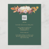 BUDGET All-in-1 Herfst Pumpkin Green Gold Wedding (Achterkant)