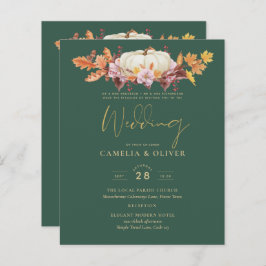 BUDGET All-in-1 Herfst Pumpkin Green Gold Wedding