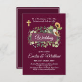 BUDGET All-in-1 katholieke bruiloft Floral Owl Lea (Voorkant / Achterkant)